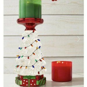Bath and Body Works Light Up Christmas Tree Candle Holder New 2021